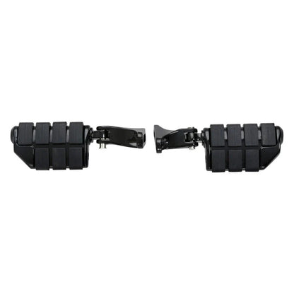 Black Rear Passenger Footpegs for Harley Touring (1993-2025)