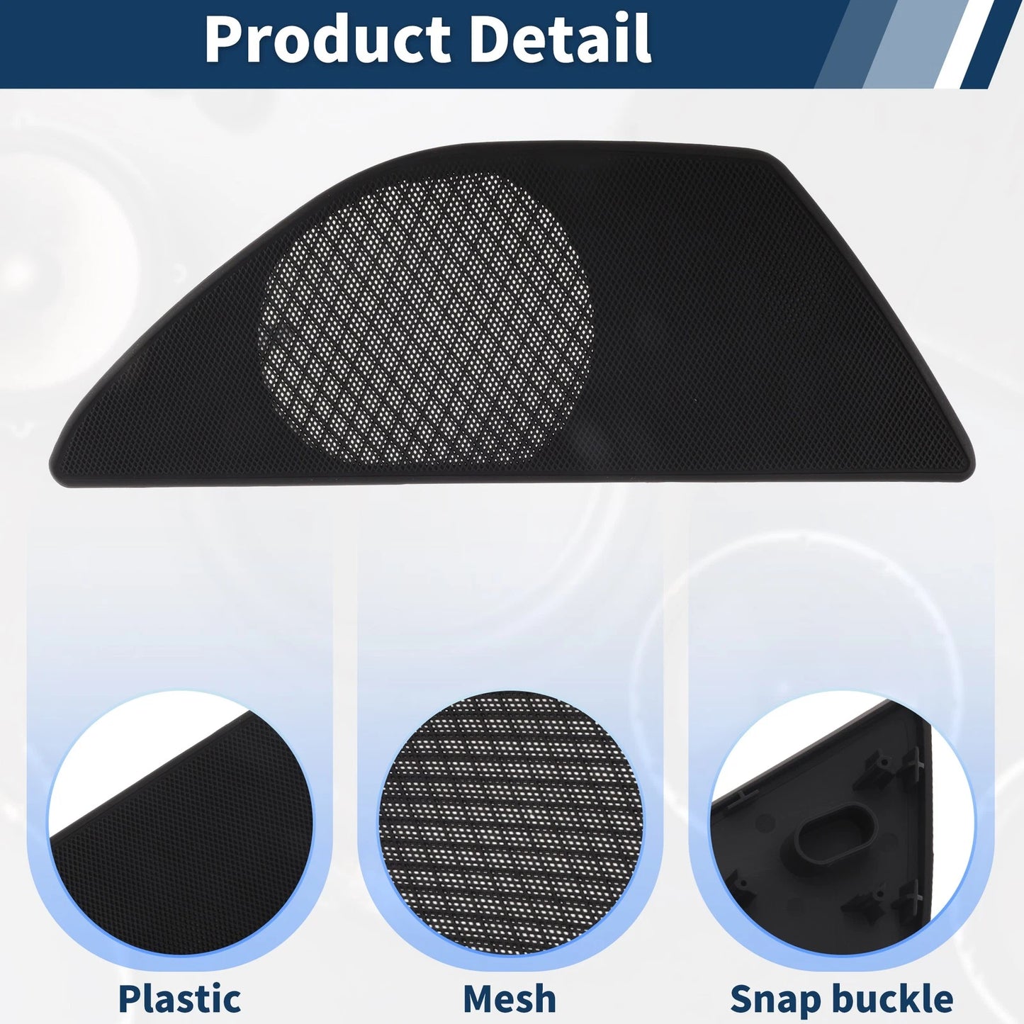 Speaker Grills Cover for BMW 5 Series (2010–2017) Left Door Plastic Black