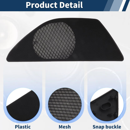 Speaker Grills Cover for BMW 5 Series (2010–2017) Left Door Plastic Black