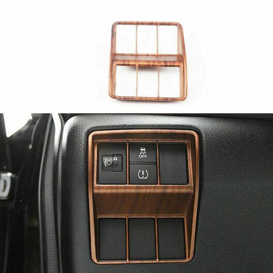 12X Peach Wood Grain Car Interior Kit Cover Trim For Honda CRV CR-V (2017–2022)