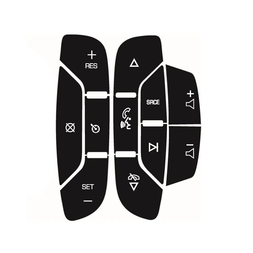 Steering Wheel Navigation Radio Button Stickers for Chevrolet Escalade (2002-2023)
