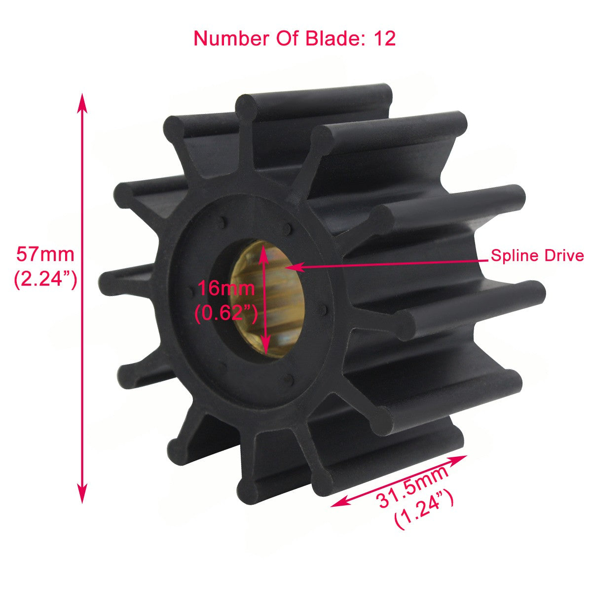 Water Pump Impeller for Johnson Pump (2009–2023)