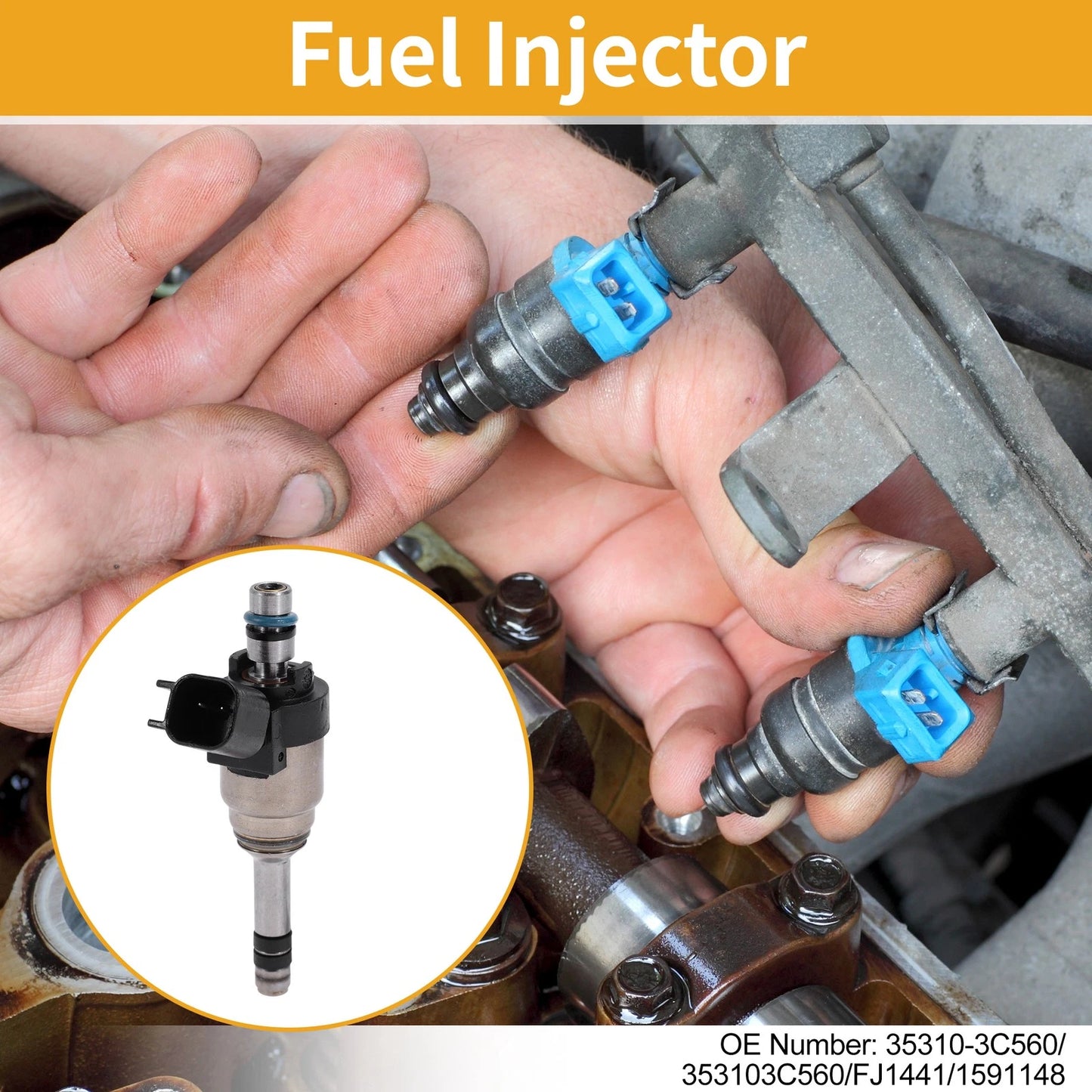 Fuel Injector No. 35310-3C560 for Hyundai Santa Fe (2013–2018)