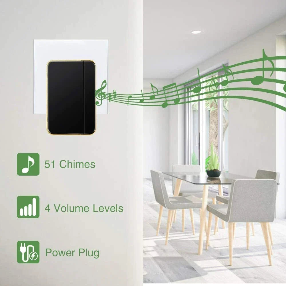 Waterproof Wireless Doorbell - No Battery Required for K0606