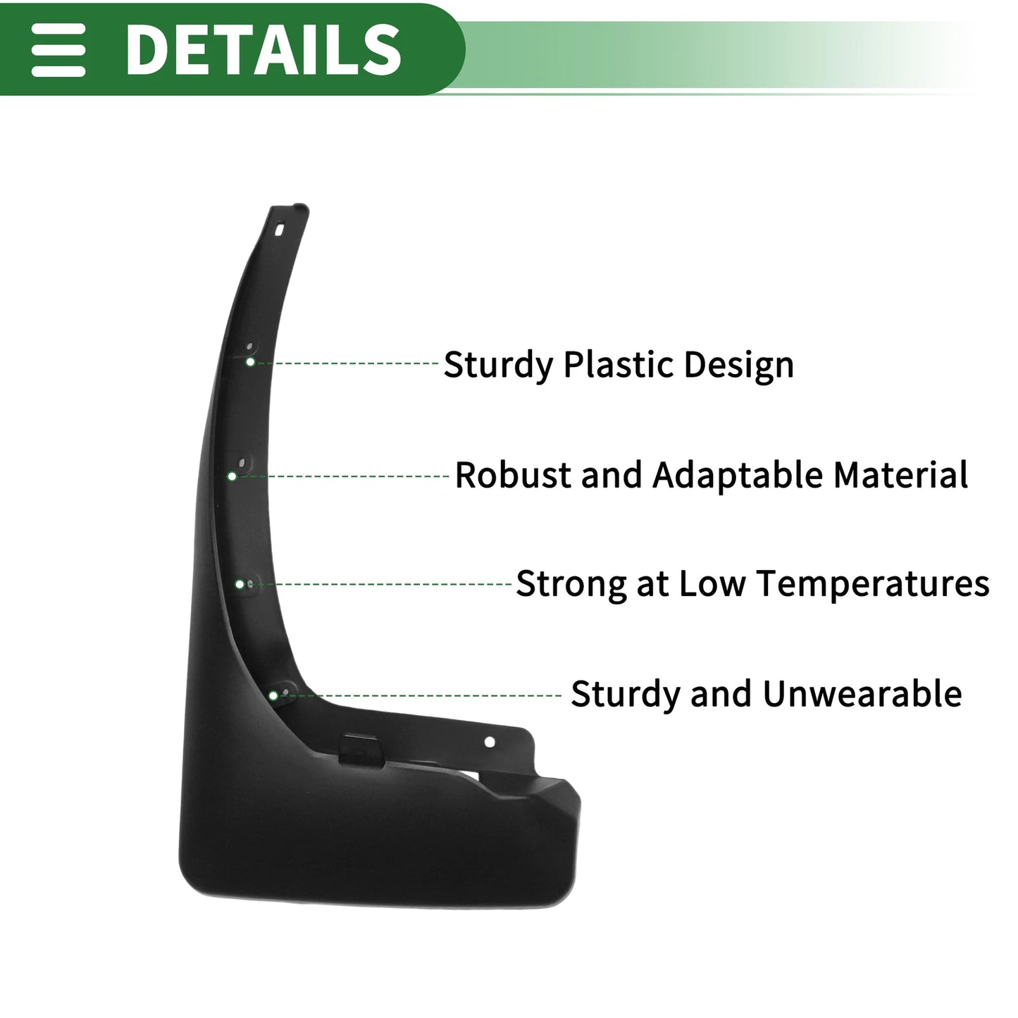 Mud Flaps Splash Guards Set of 4 for Nissan Patrol Y62 (2011–2019)