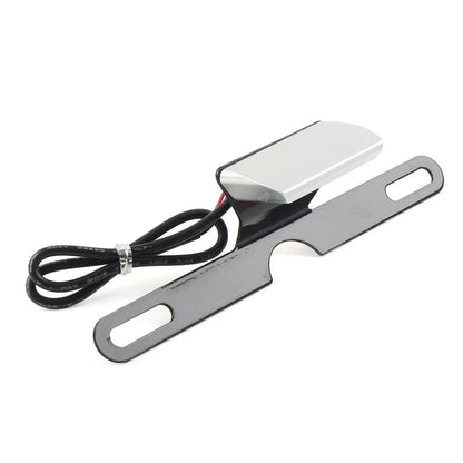 LED Brake Tail Light License Plate Mount Holder for Motorcycle Silver