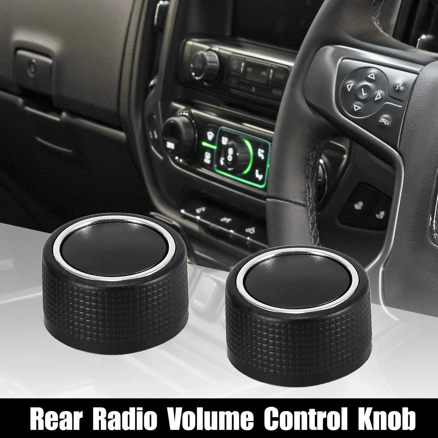 Rear Radio Volume Control Knob for Chevrolet GMC GM 22912547 Black