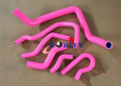 Silicone Radiator & Heater Hose Kit for Honda Civic (1992–2000) Red