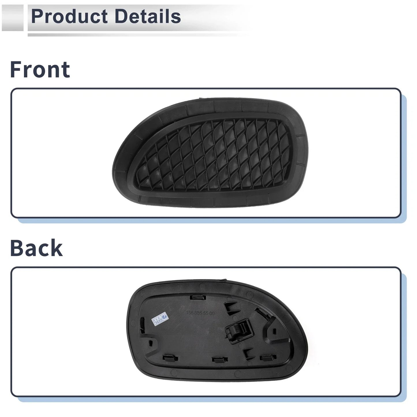 Front Left Fog Light Grill for Mercedes Benz GLA220 (2018-2020)