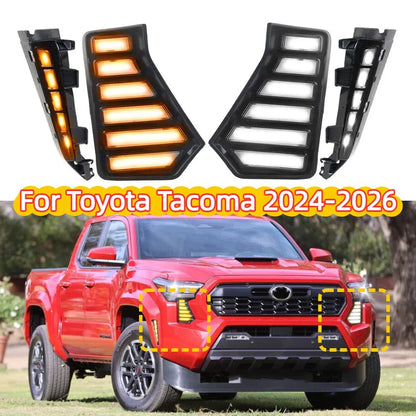 LED Headlight Day Running Lights Wheel Arch Lamps for Toyota Tacoma (2024–2025)