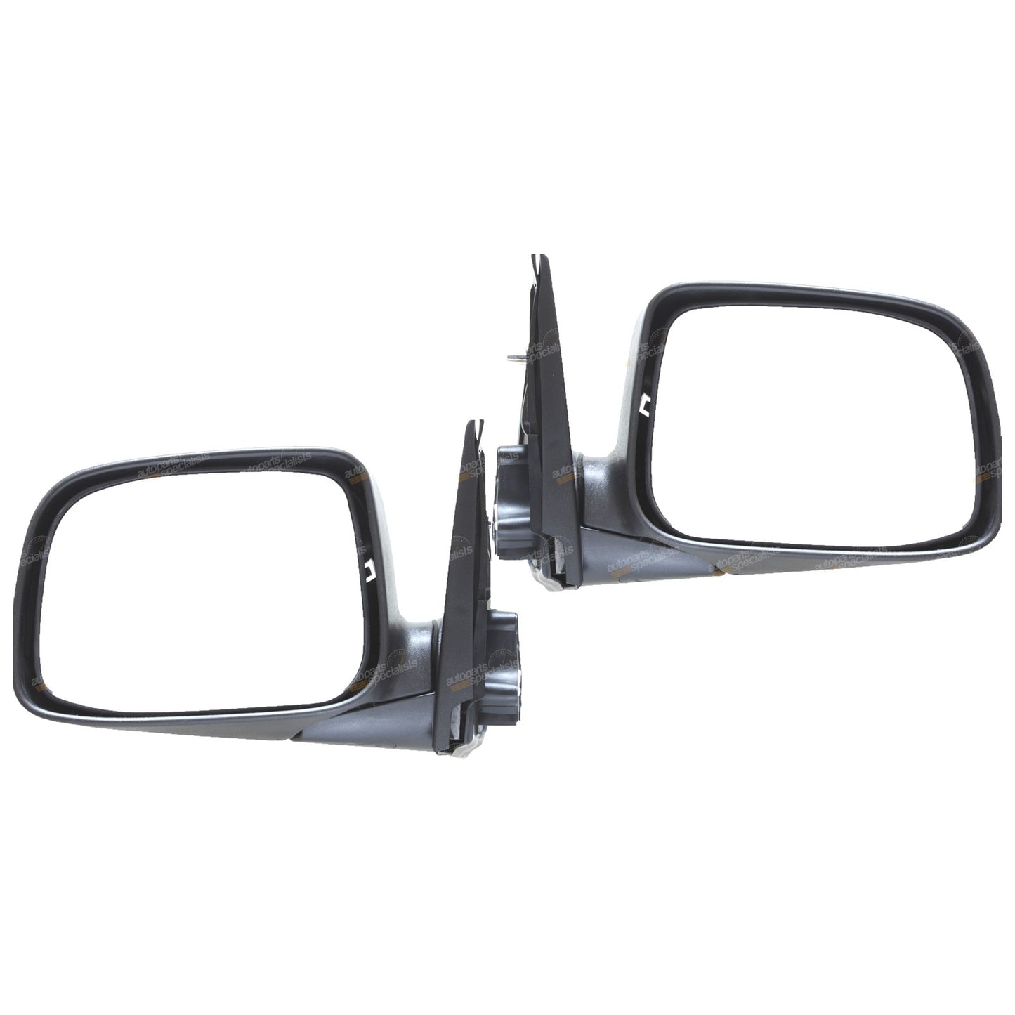 Set of 2 Black Electric Side Door Mirrors for Holden RA Rodeo Ute (2003–2008)