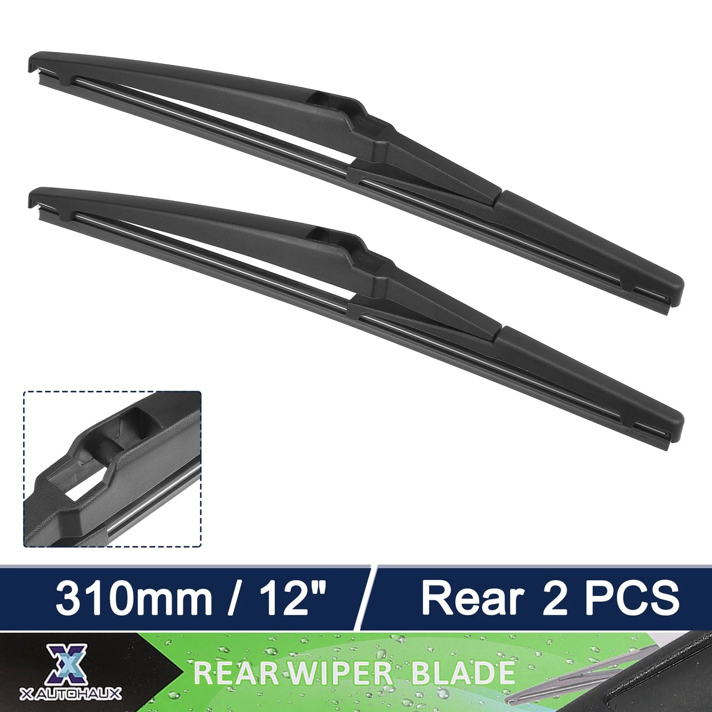 2pcs Rear Windshield Wiper Blade for Toyota Rav4 (2000–2012)
