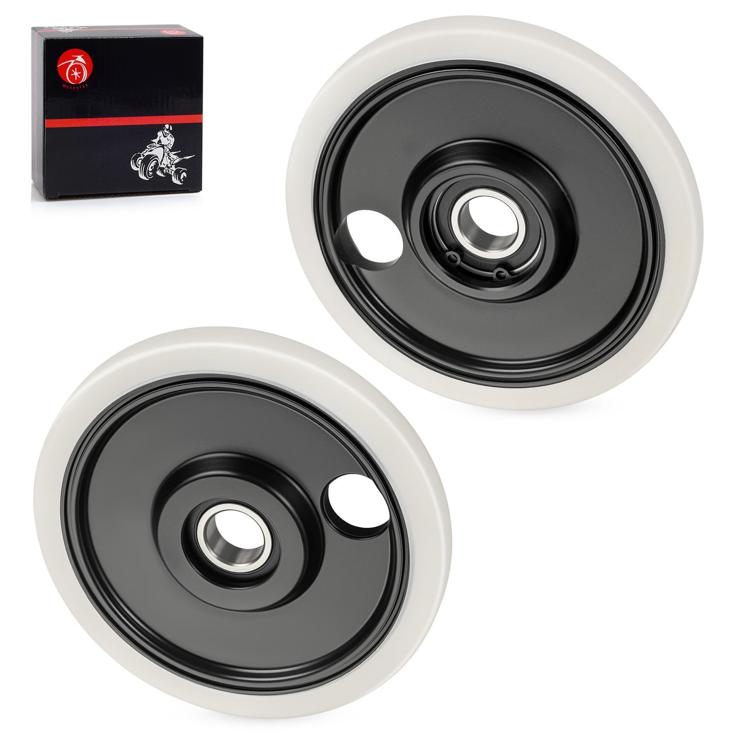 Set of 2 Plain Wheel Assemblies for Polaris Indy 600 800 850 (2019)