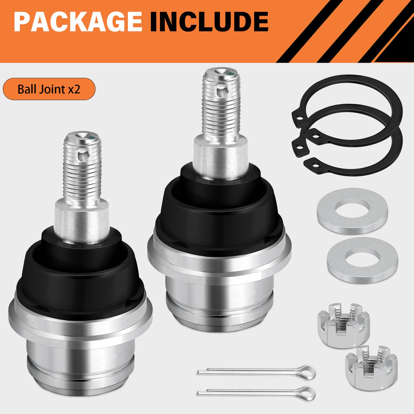2X Front Upper Ball Joints for Honda Pioneer 1000 (2016–2023)