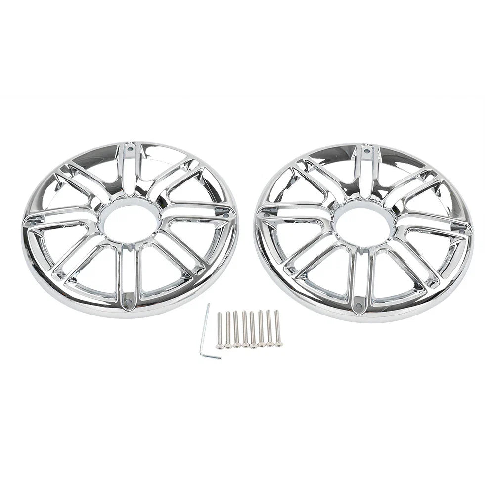 Chrome Rear Speaker Trim Grill Cover for Harley Electra Tri Glide (2009-2023)