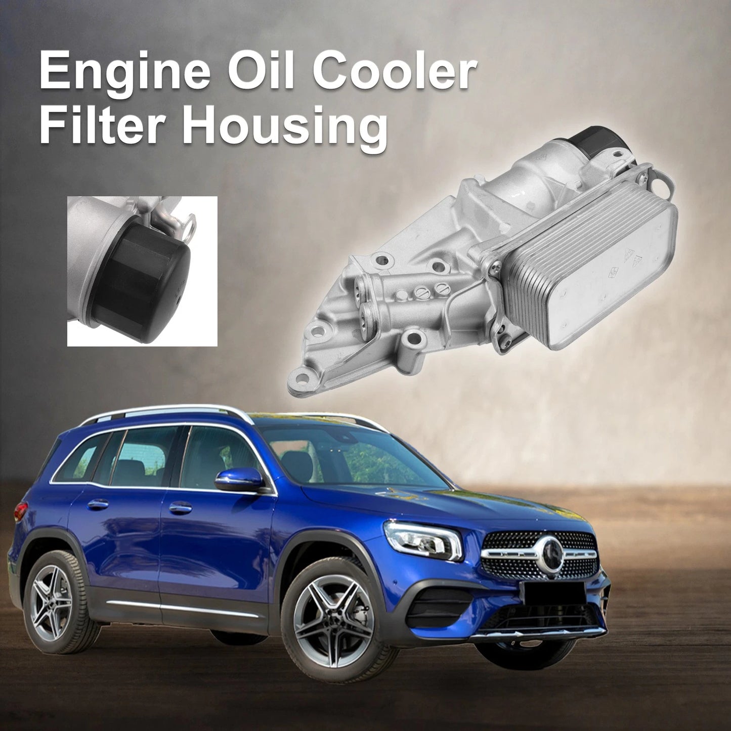 Engine Oil Cooler Filter Housing with Seals for Mercedes-Benz G550 (2009–2023) No. 2721800510