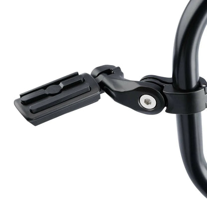 1-1/4" Matte Short Angled Highway Engine Guard Footpegs for Harley