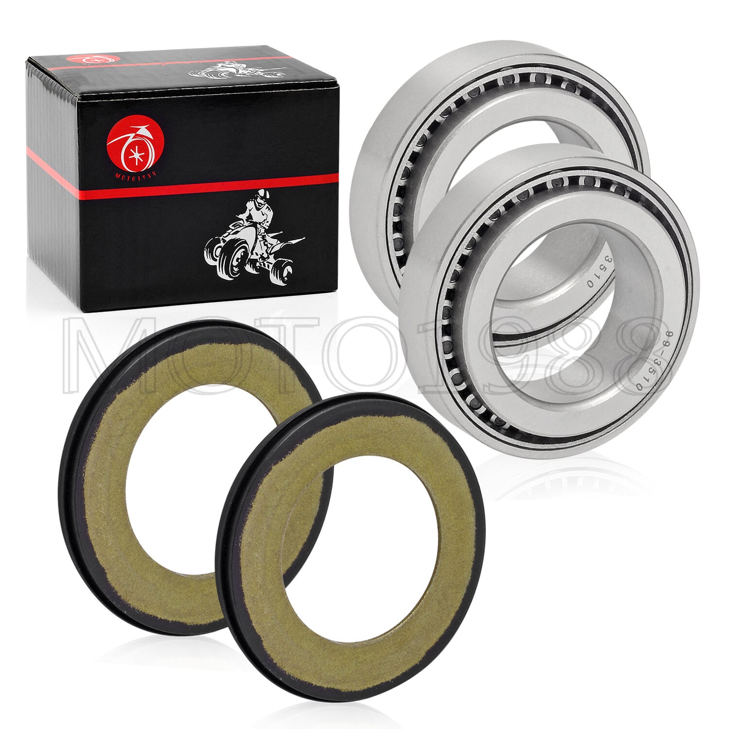 Set of 2 Steering Head Bearing Seals for Honda CR250R CRF250R CRF450R (2000–2023)