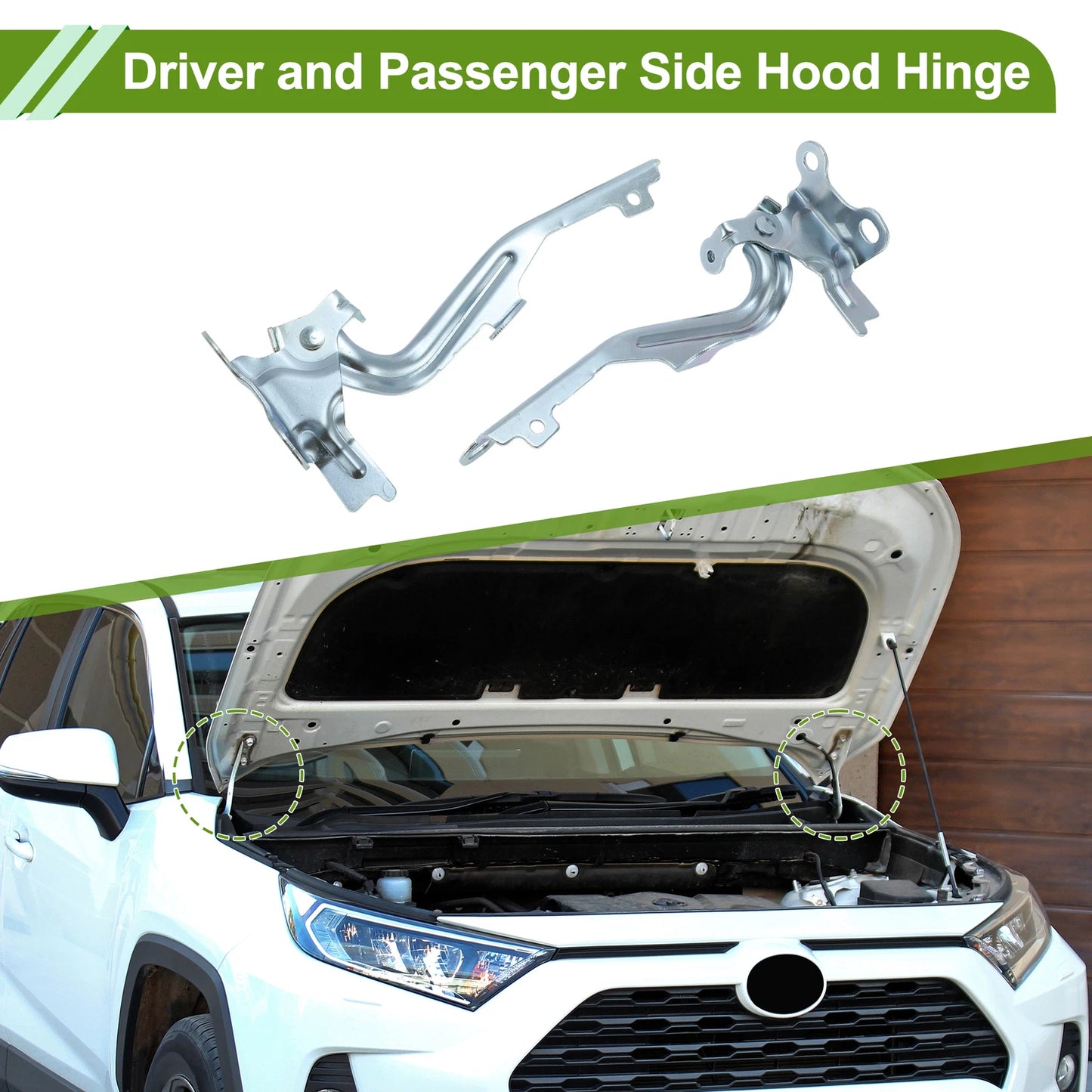 Hood Hinges for Toyota Venza (2009–2017) 1 Pair No. 534100T010