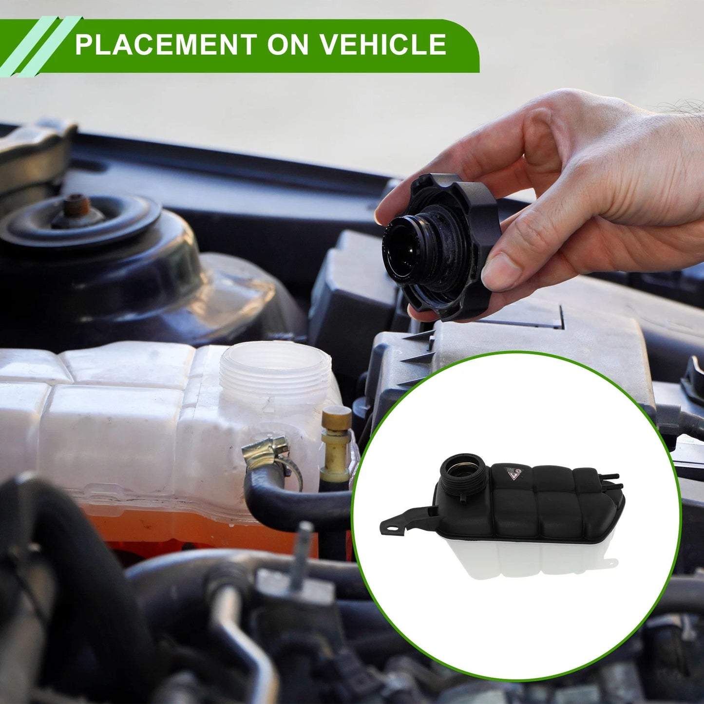 Coolant Expansion Recovery Overflow Tank No. 2205000049 for Mercedes-Benz CL500 (2000–2006)