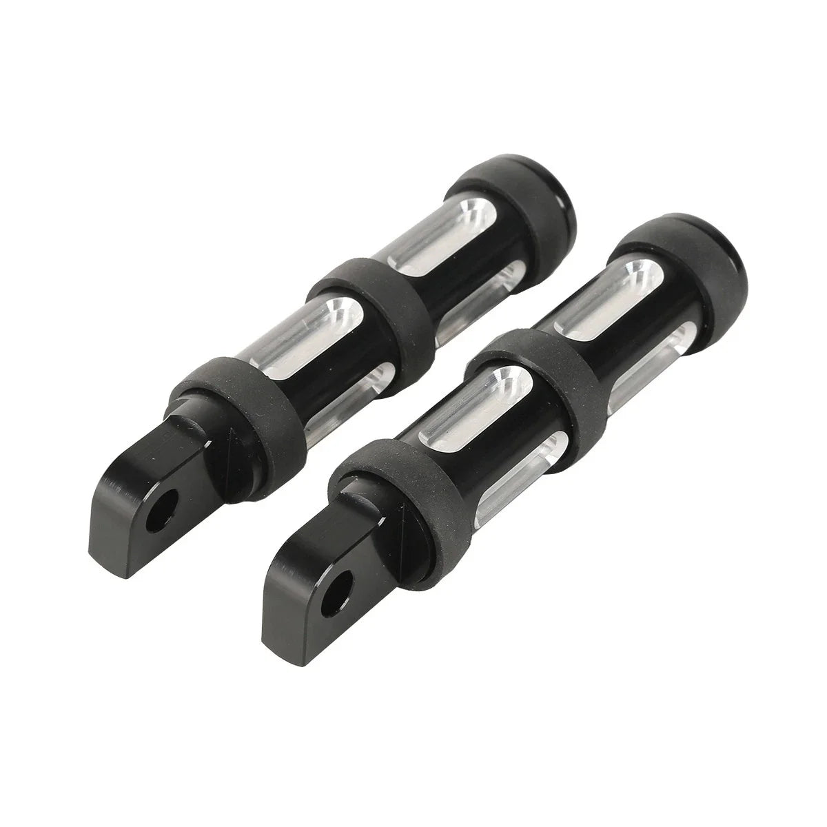 Black Footpeg Rests for Harley Touring Dyna Softail Fatboy