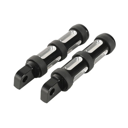 Black Footpeg Rests for Harley Touring Dyna Softail Fatboy