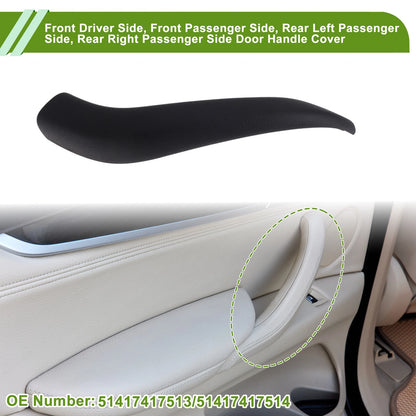 Door Panel Handle Pull Trim Cover for BMW X1 F48 (2016–2022) No. 51417417513 Black
