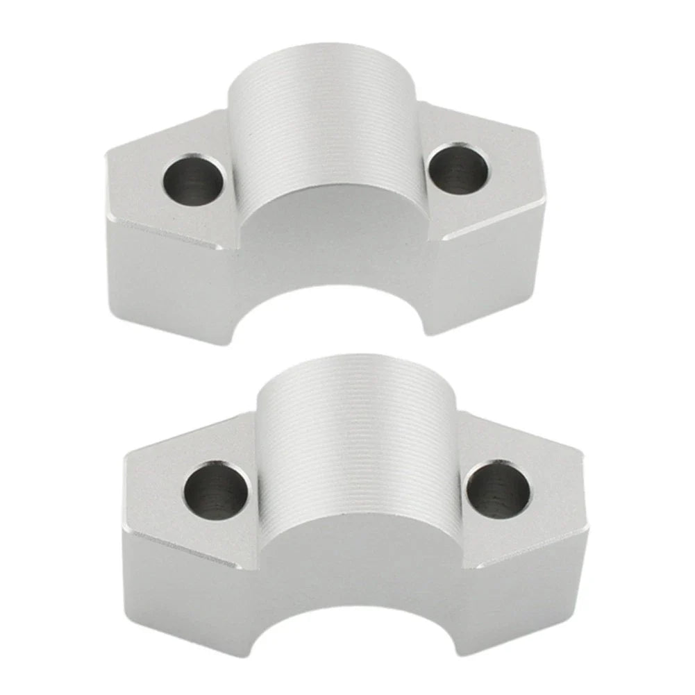 Handlebar Riser Clamp Mount Adapter Silver for Honda ADV 150 160 (2017-2023)