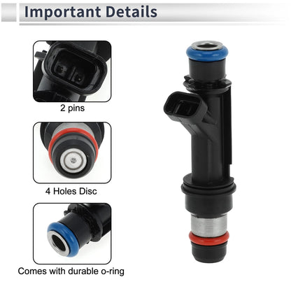 Fuel Injector No. 12586684 for Chevrolet Colorado (2004–2007) 1 Pc Black