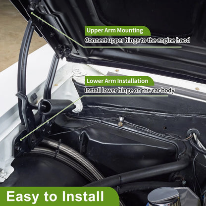 Hood Hinges for Honda Fit 2015-2020 Front Bonnet Bracket 2 x Covers
