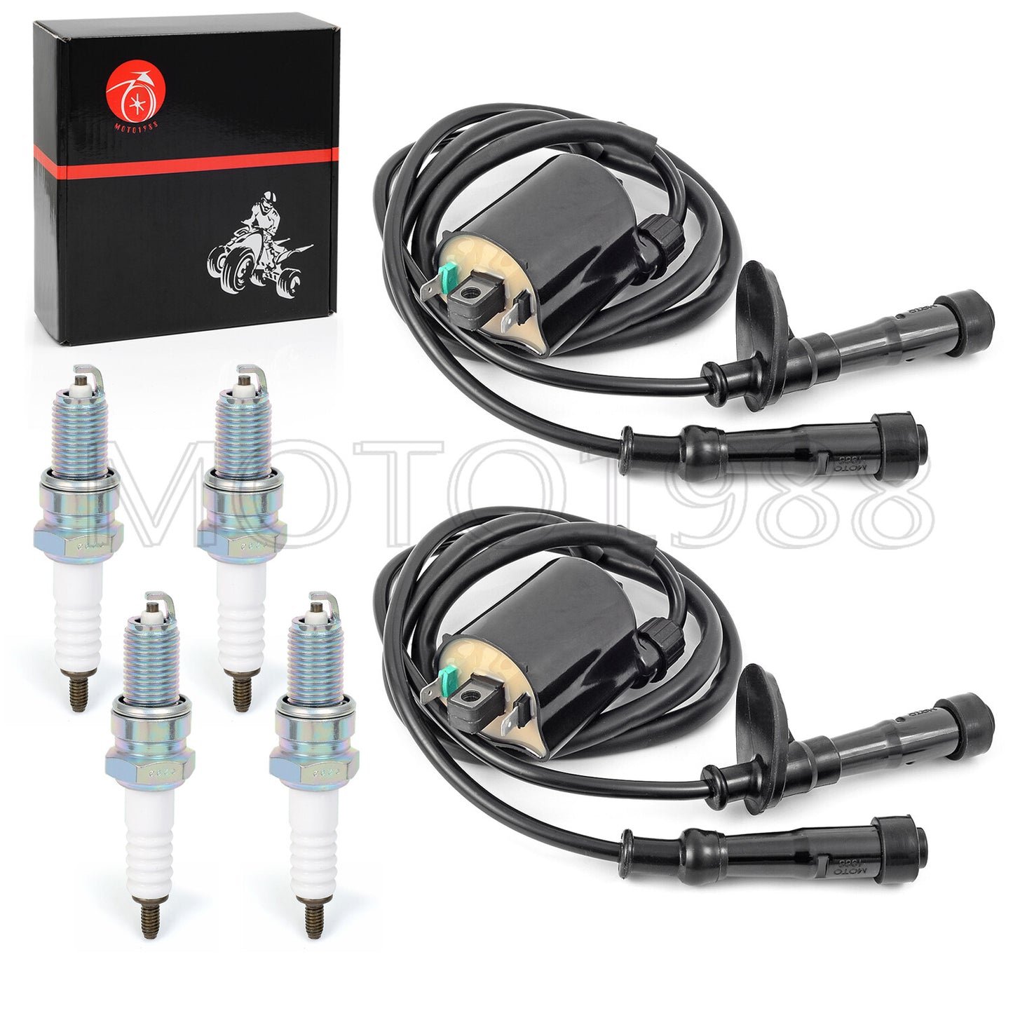 Ignition Coil Spark Plug with Cap for Honda Shadow Aero 750 (2005–2019)