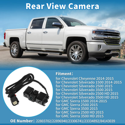 Rear View Backup Camera for Chevrolet Cheyenne (2014-2015)