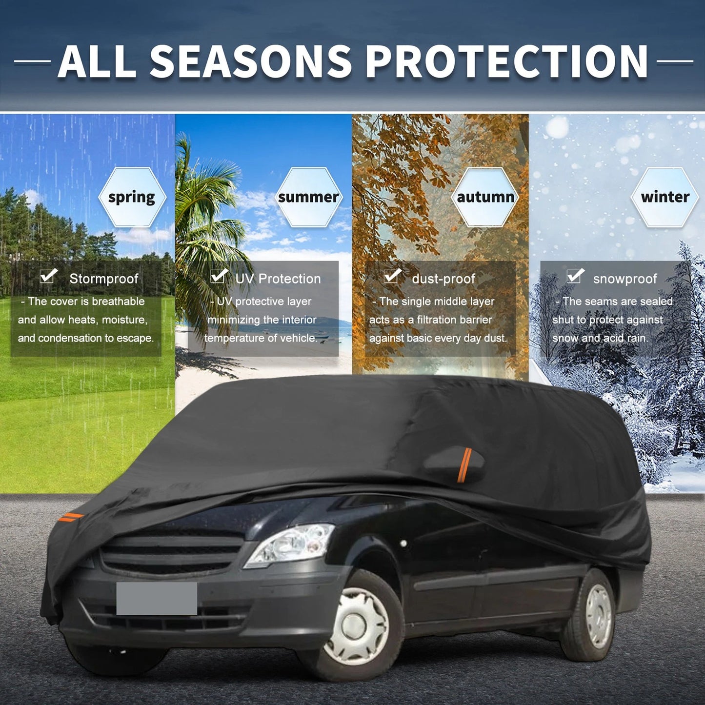 Waterproof PEVA Car Cover for Mercedes-Benz Vito (2003–2014)