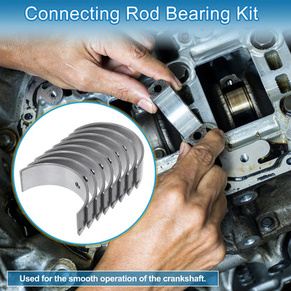Set of 8 Connecting Rod Bearings for Mitsubishi L200 (MD071298)