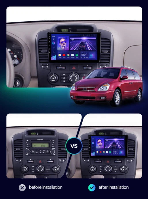 64GB Head Unit for KIA GRAND CARNIVAL (2006-2014) - Apple Carplay Android Auto