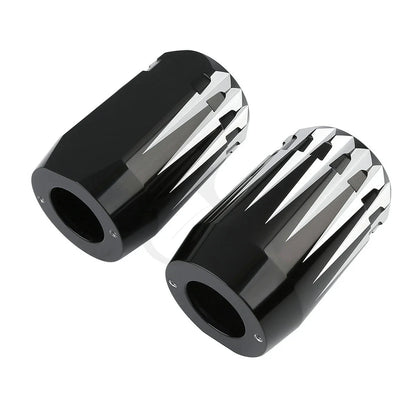 Aluminum Upper Fork Slider Covers for Harley Road King Electra Glide (84-13)