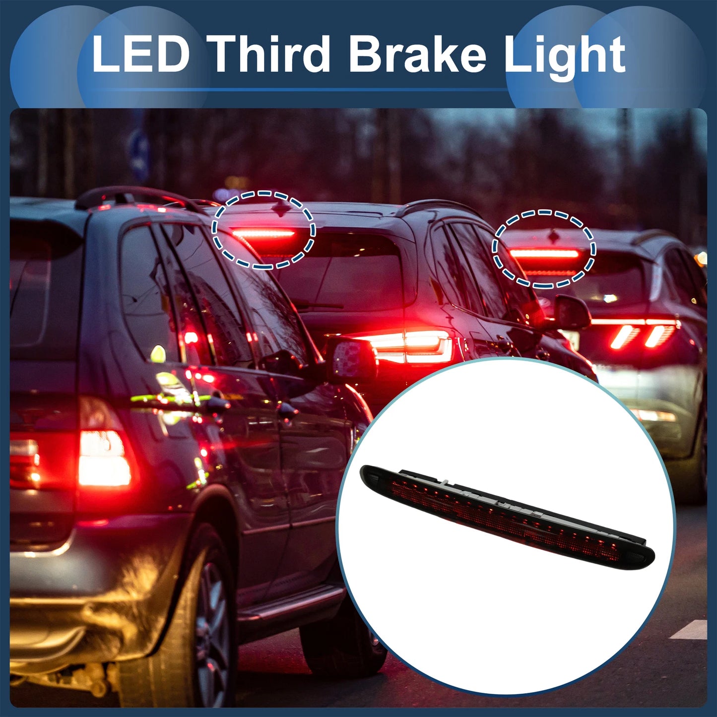 LED Third Brake Light for Mini Cooper R58 Coupe (2012–2015) Black Housing