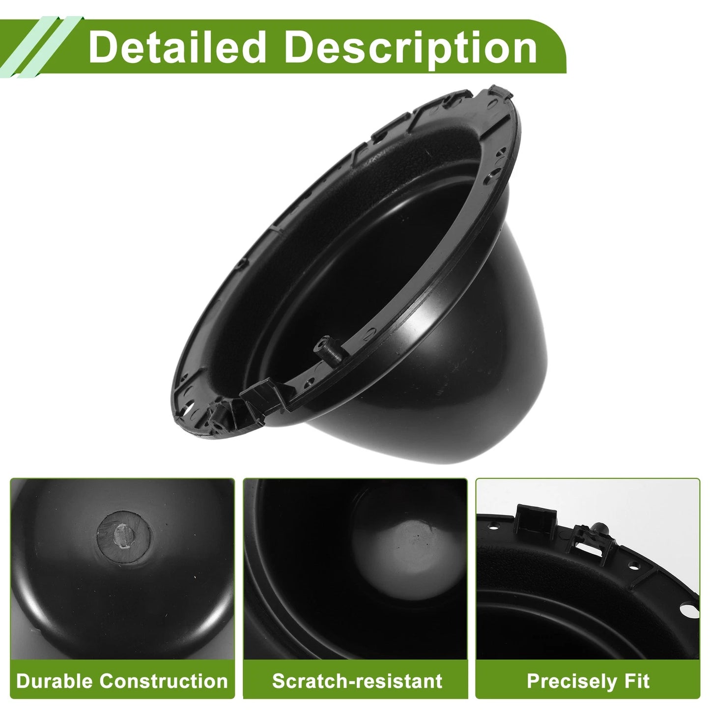 1 Pair 7" Headlight Buckets with Fixings for Mini Classic (Year Range)