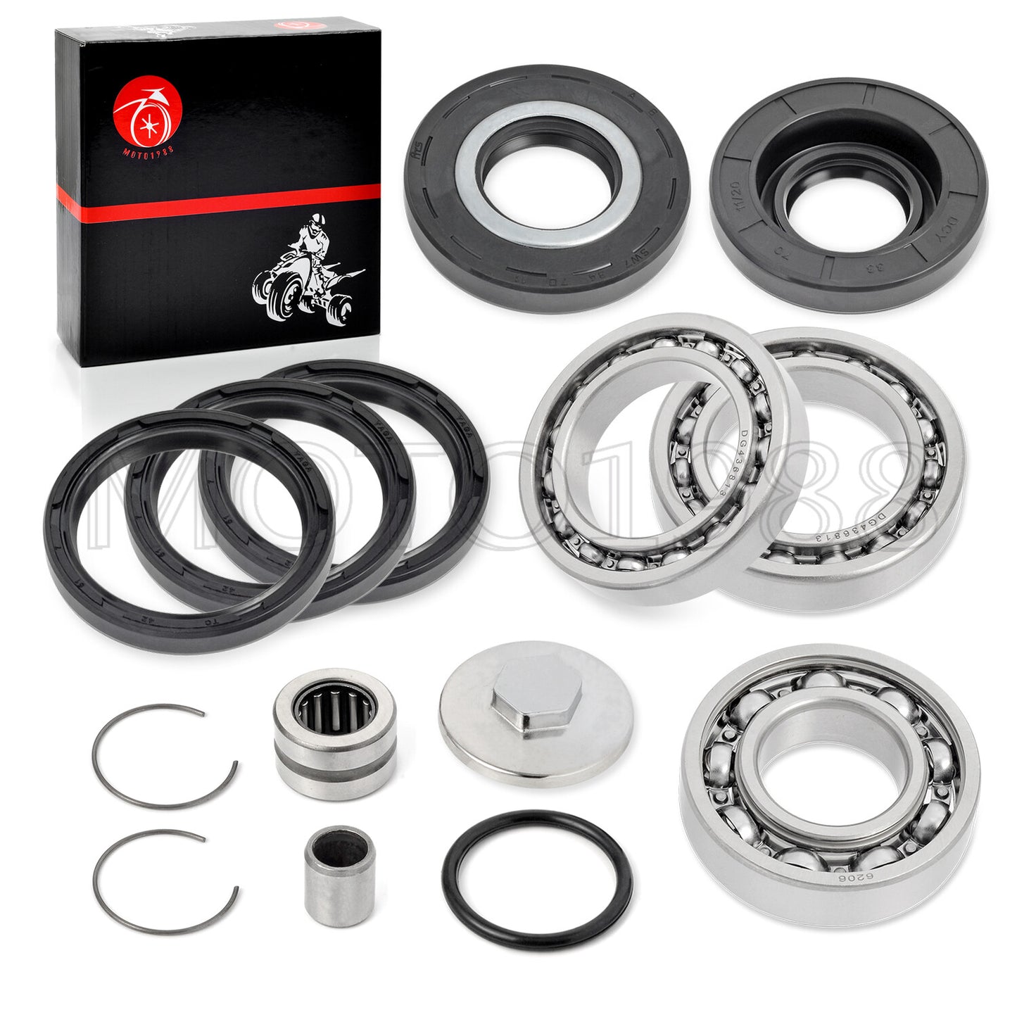 Rear Differential Bearing Seal Kit for Honda 250 Recon TRX250 (1997–2017)