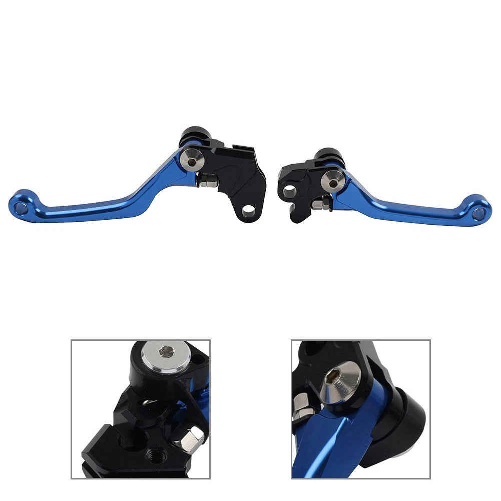 Pivot Brake Clutch Levers for Yamaha WR250F WR450F (2001–2016) - Blue