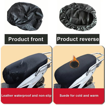Scooter Cushion Seat Cover Waterproof Black Leather for Scooter