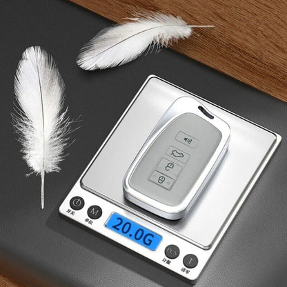 Aluminum Alloy Leather Key Fob Case Cover for Lexus IS (2014–2023)