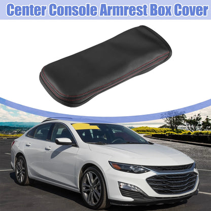Car Center Console Armrest Box Cover for Chevrolet Malibu (2016-2023) Black Red
