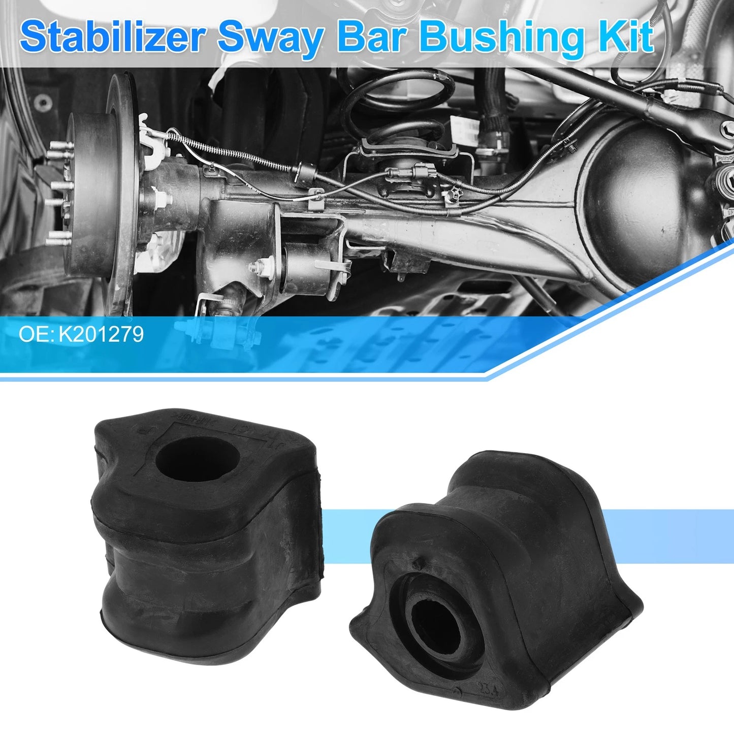 Stabilizer Sway Bar Bushing Kit No.K201279 for Scion xB (2008–2015) Black