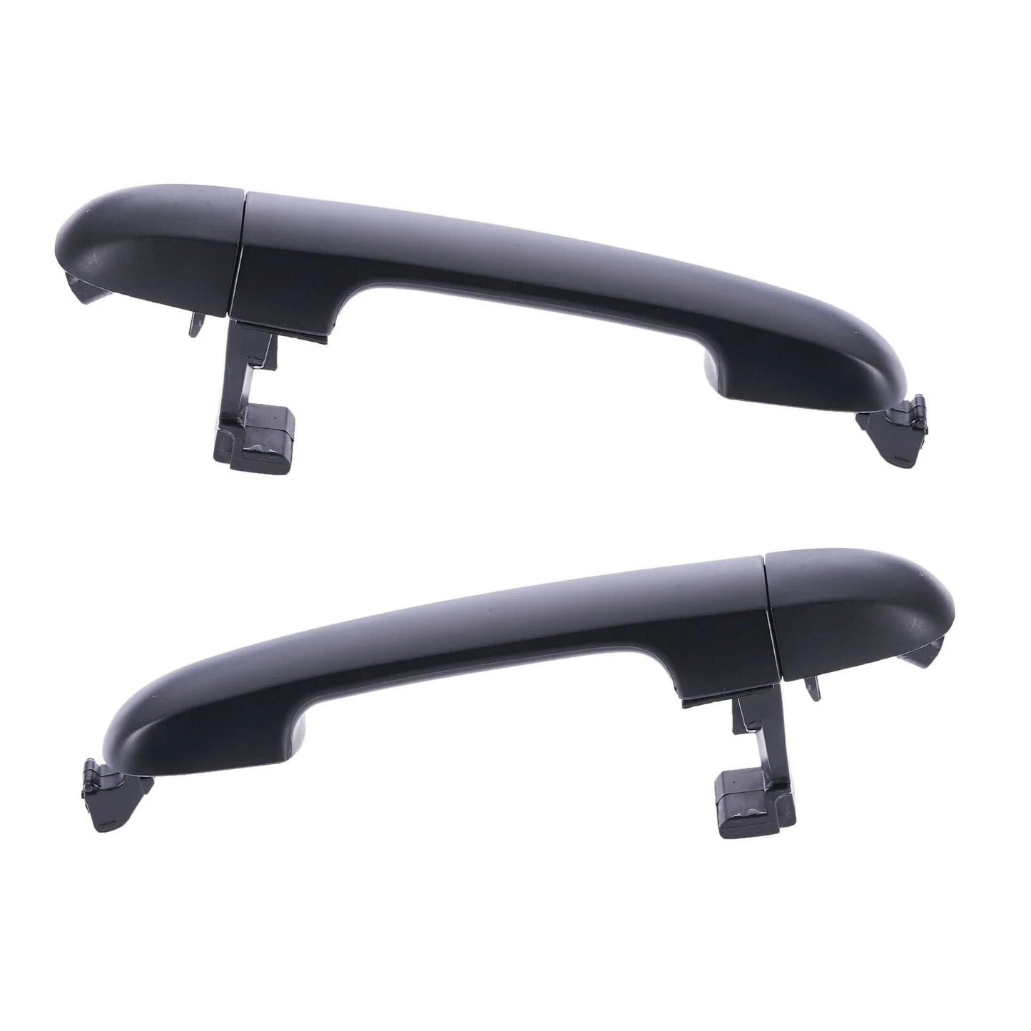 Door Handle Outer Set of 2 Black Rear Left & Right for Hyundai i30 (2007–2012)