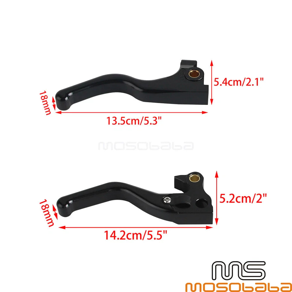 5.3'' Chrome Brake Clutch Levers for Harley Sportster XL1200NS XL1200T (2014-2023)