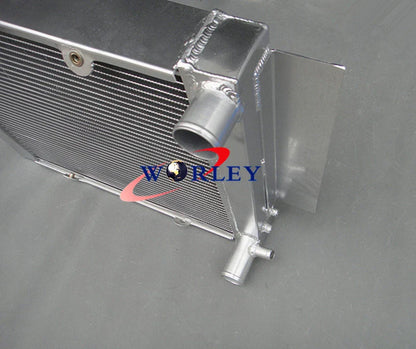 Aluminum Radiator & Fans for Mazda RX2 RX3 RX4 RX5 RX7 (1970-1985)