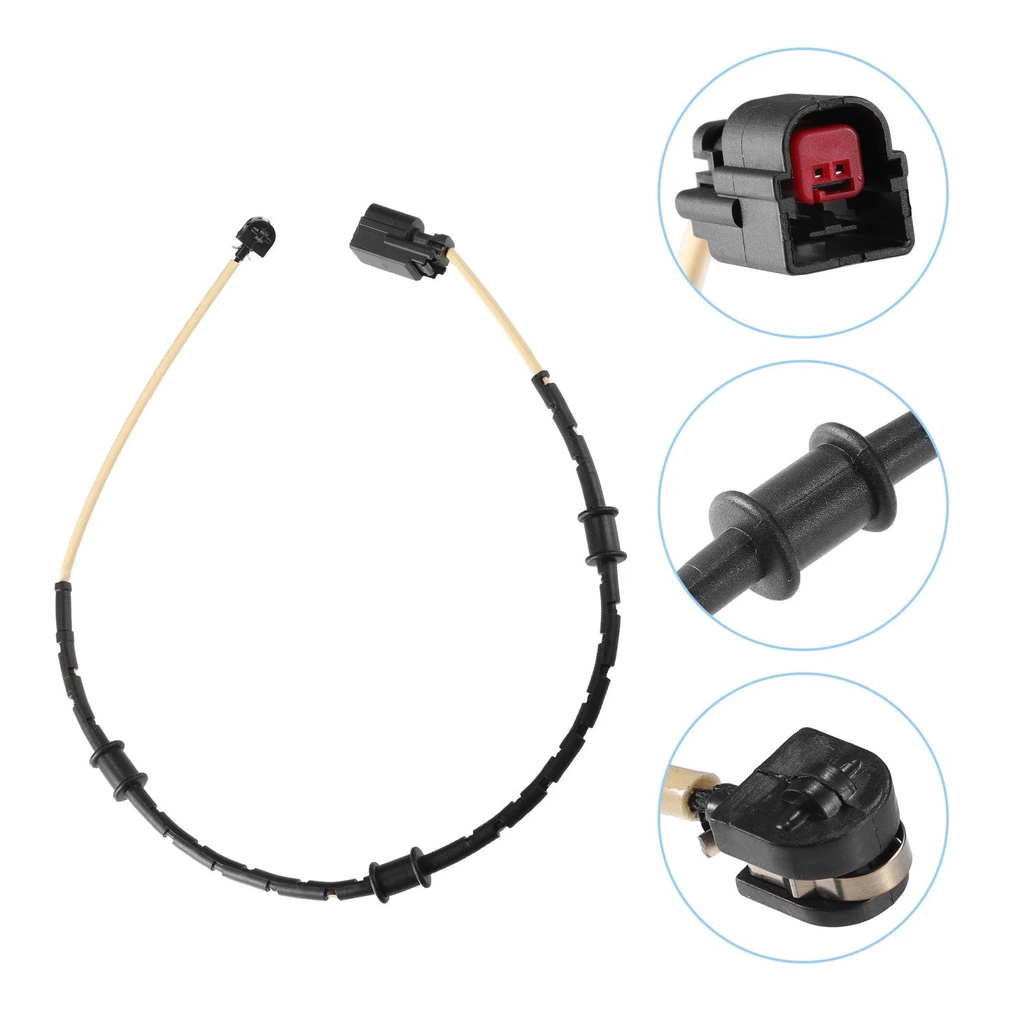 2X Front Brake Pad Sensor for Jaguar F-Type (2014–2023) Plastic Rubber