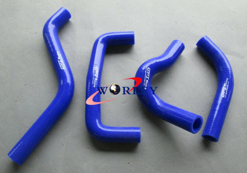 Aluminum Radiator + Red Silicone Hose for Suzuki RMZ450 (2005)