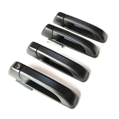 4 x Black Outside Door Handle Set for Dodge RAM